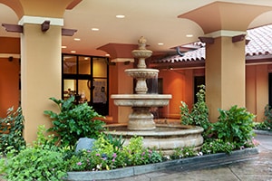 The fountain outside of Vasona