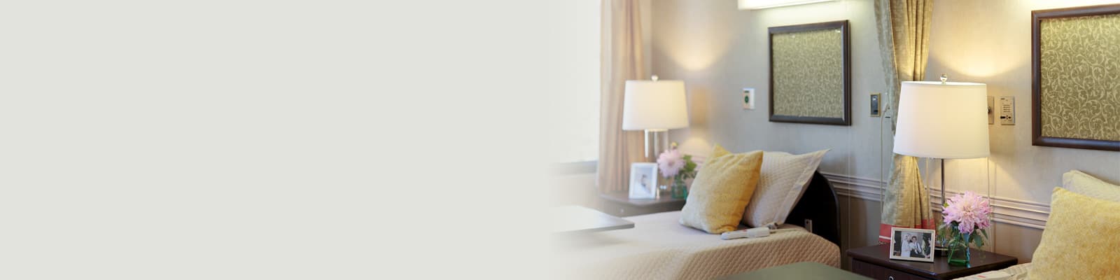 A patient's room at Vasona